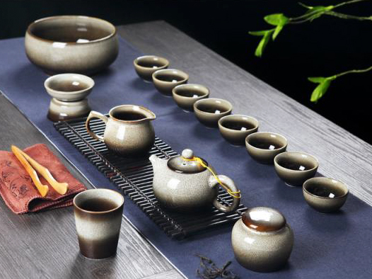 高温窑变釉茶具礼盒套装