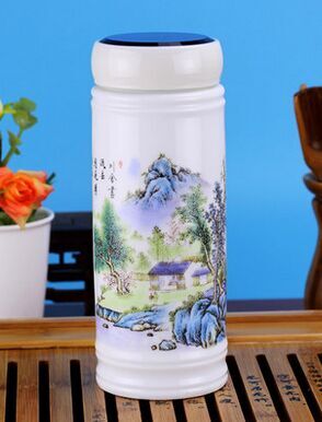景德镇陶瓷礼品茶杯会议杯定做加印LOGO