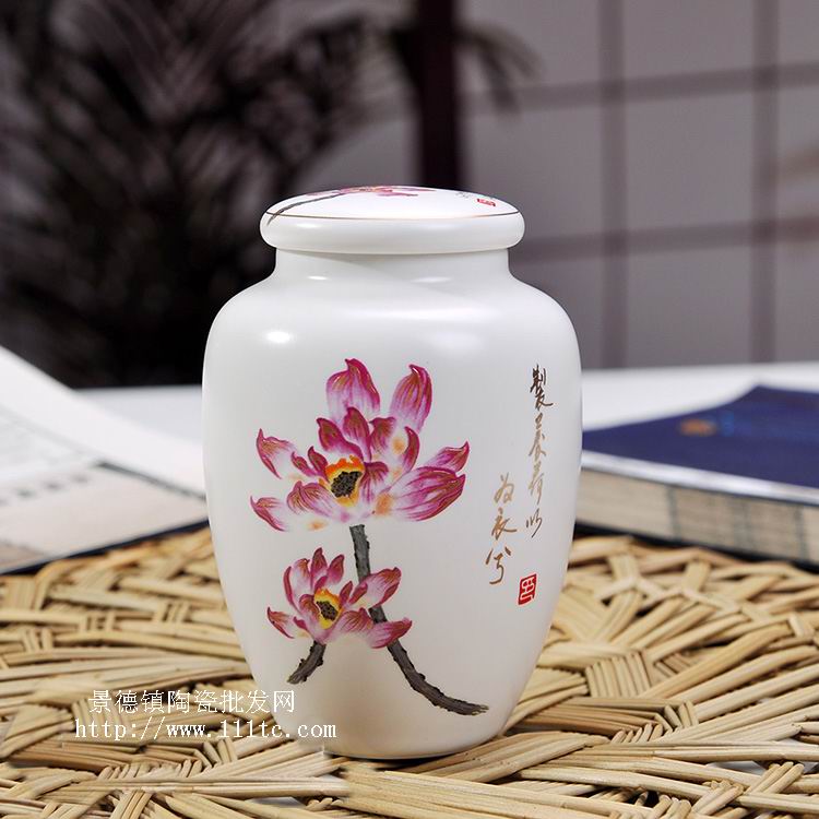 陶瓷药罐，茶叶罐，蜂蜜罐，陶瓷包装来样定做