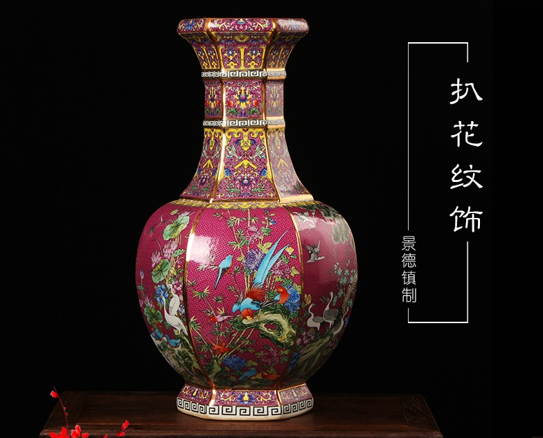 景德镇陶瓷礼品花瓶定做，加企业LOGO标识，可以印字