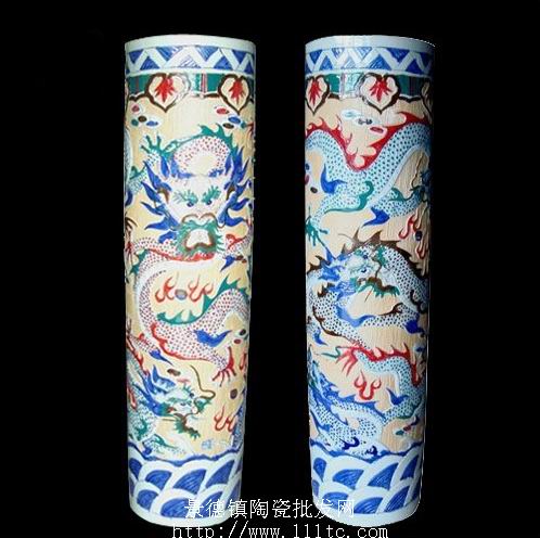 陶瓷落地大花瓶大盘定做