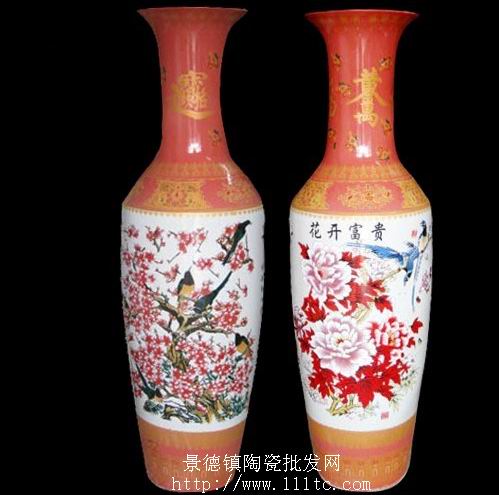 陶瓷落地大花瓶大盘定做